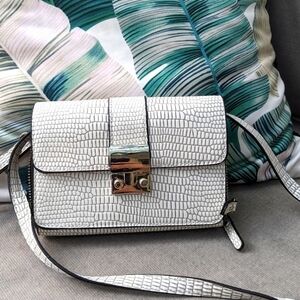Sondra Roberts white crossbody bag